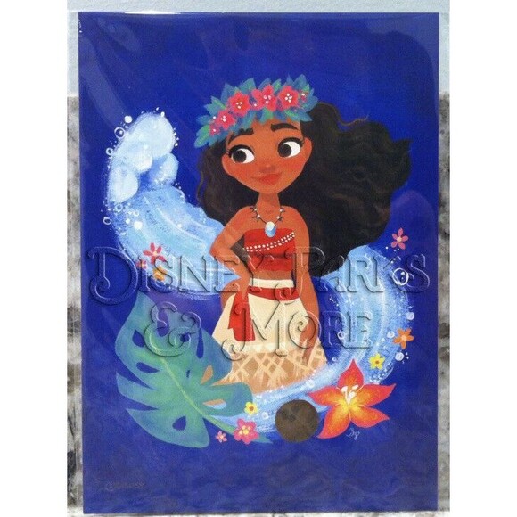 Disney Parks WonderGround Moana The Ocean and Me 5x7 in Postcard Gabby Zapata - Picture 1 of 3